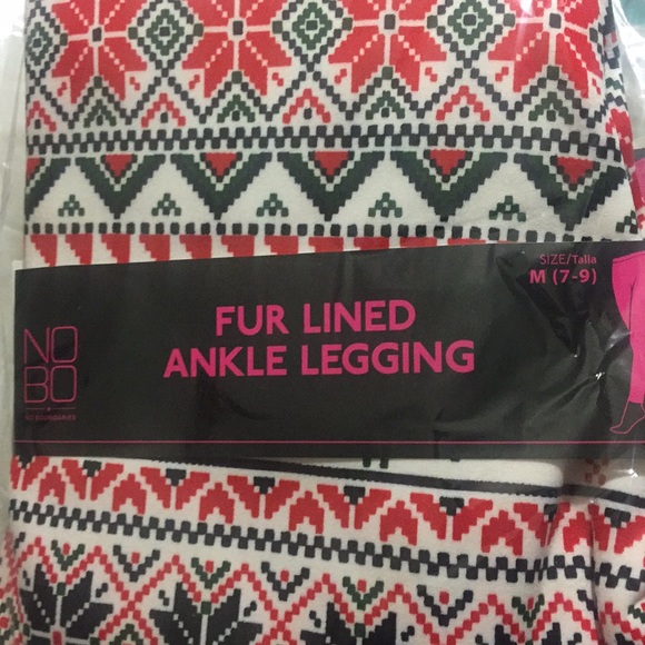 No Boundaries 2 Christmas Ankle Leggings M Juniors - Picture 7 of 7